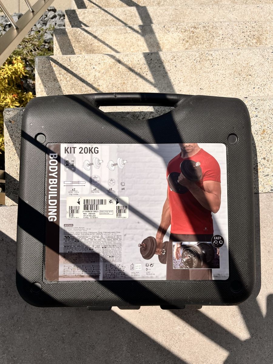 Poids & Haltères: Haltères musculation kit 20kg – D'occasion à Courroux par bac_y6hb