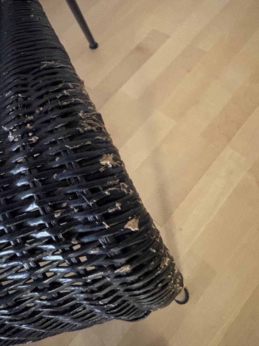Fauteuils: Sessel Ratan schwarz mit Gebrauchsspuren – Défectueux à Laupen ZH par Abarth95 2