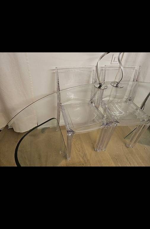 Set de table et chaises: Table en verre + 4 chaises  – D'occasion à Rotkreuz par SiSi-13 2