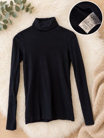 Petit Bateau Rollkragenpullover Marineblau Gr. S