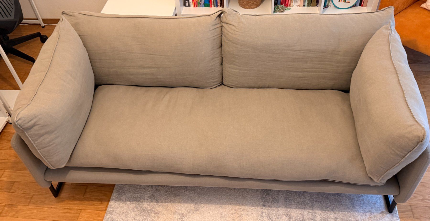 Divani: Bequemes 3er-Sofa Hellgrau – Usato da Schwerzenbach venduto da ebr_v597 1