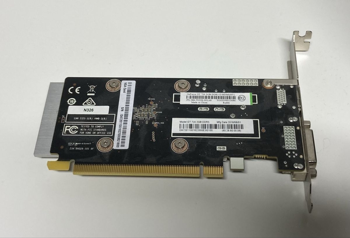 Nvidia Schede grafiche: Geforce GT 720 2GB DDR3 Grafikkarte – Usato da Stetten SH venduto da Hrbt 1