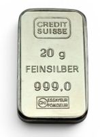 Silberbarren 20 g Crédit Suisse argent 999.0 