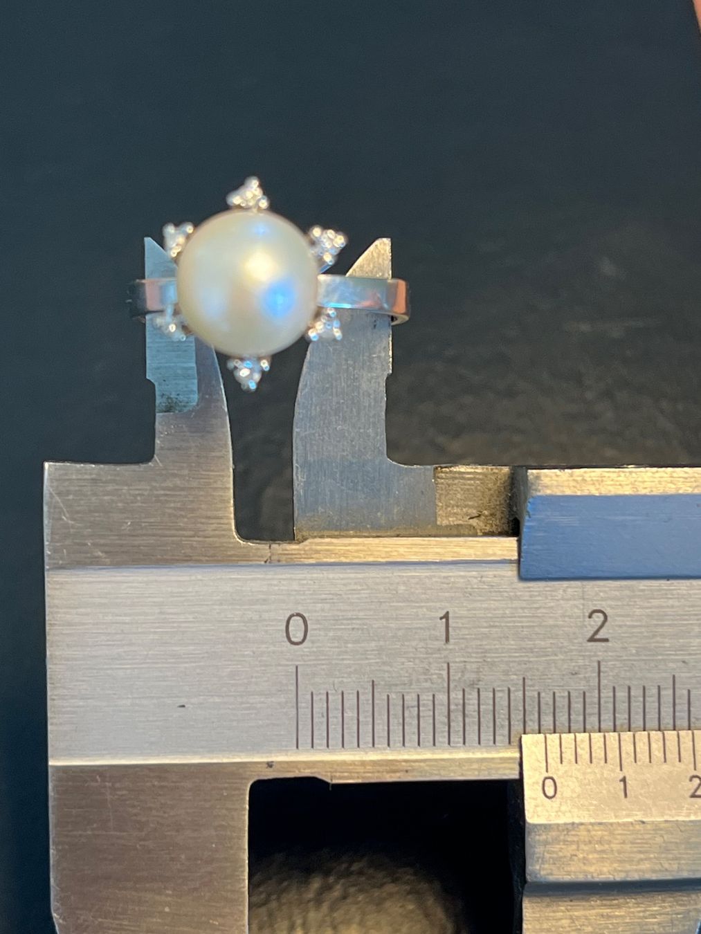 Anelli: Goldring 750 mit Brillanten und Perle – Usato da Ossingen venduto da Silver-collector 3