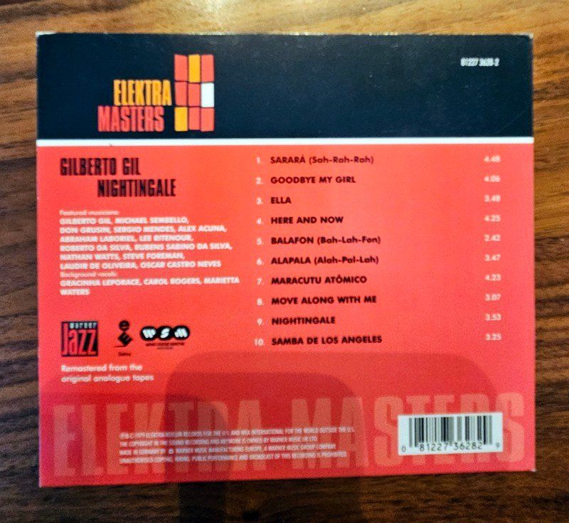 CDs: CD Brasil: Gilberto Gil: "Nightingale" 1979 – D'occasion à Zürich par phillyboy2007 1