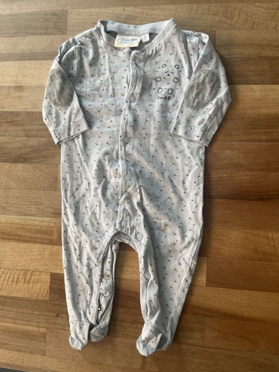Pigiama & Simili: Strampler Mon Coeur blau Gr 56 – Usato da Basel venduto da HugChristine