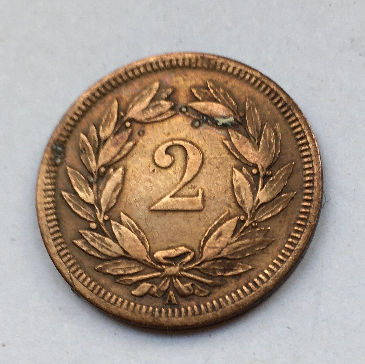Tutti le monete: 1850 2 Rappen -unz – Usato da Kirchberg SG venduto da Z-Collection 1