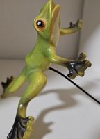 Frosch als Deko-Objekt für Pflanze, Keramikfigur