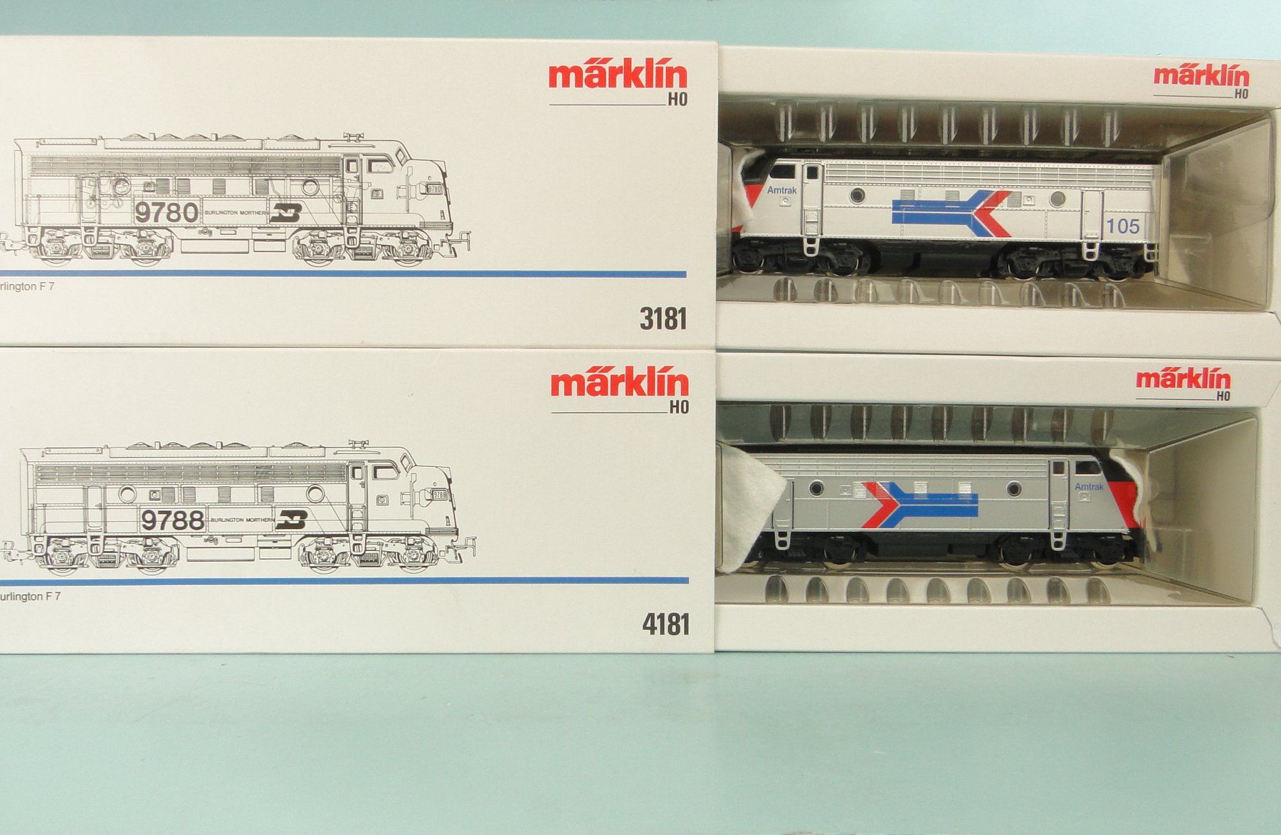 Märklin Modellini di ferrovie: Märklin 4181/3181 Amtrak F7 – Usato da Bülach venduto da cann11 1