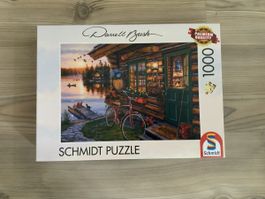 Schmidt Puzzle Darrell Bush 1000 Teile Motiv Blockhaus