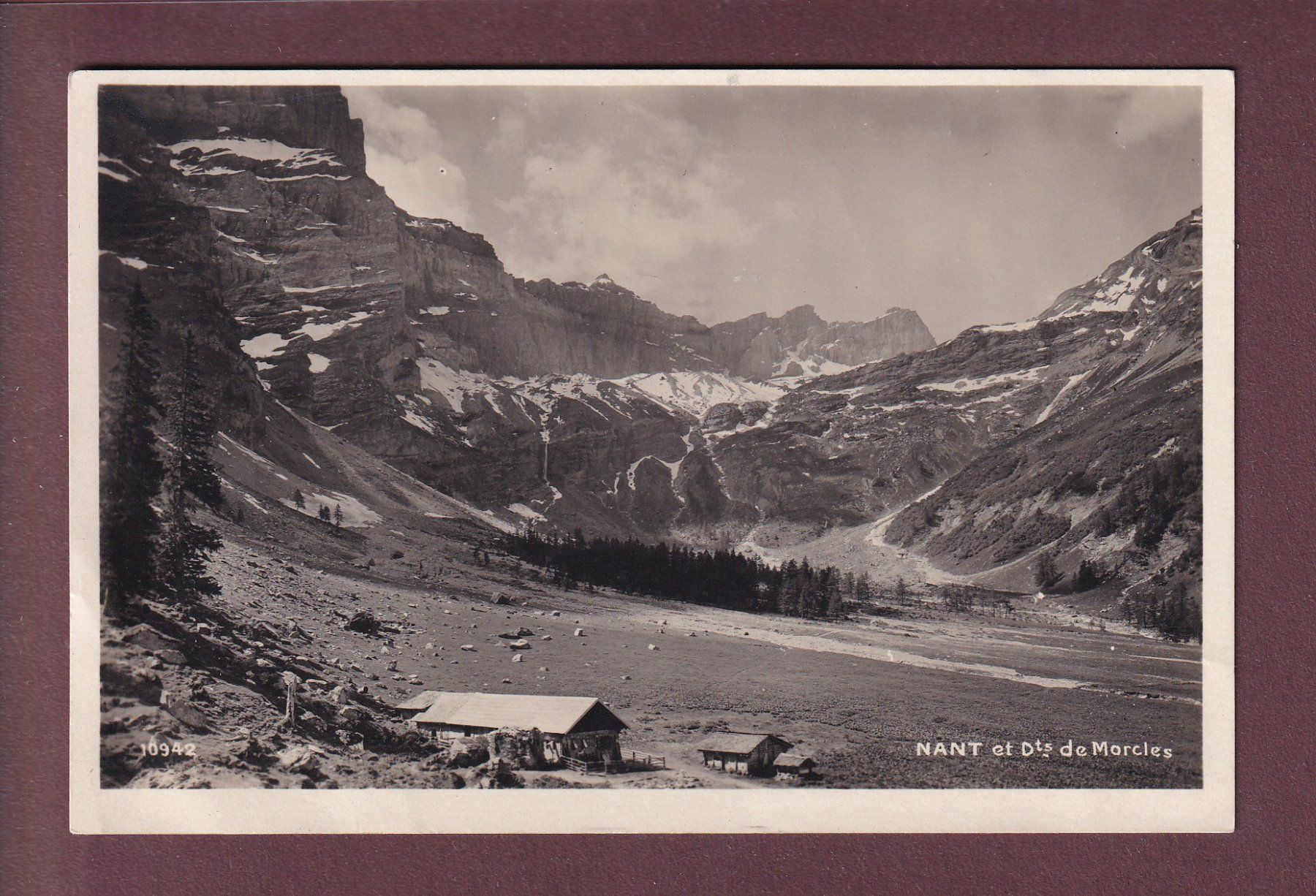 Ansichtskarten: NANT et Dents de Morcles – Gebraucht aus Pully von nicecards