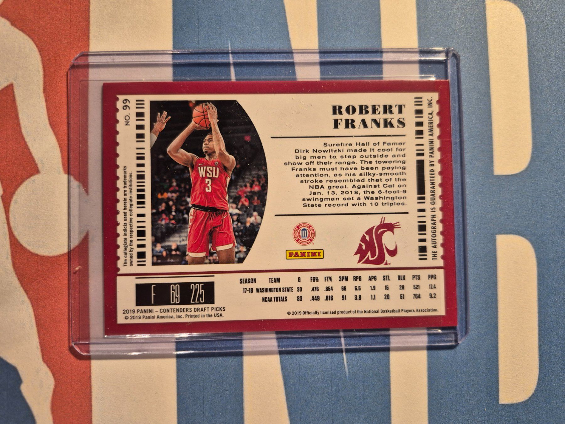 Panini Carte collezionabili: Robert Franks Cougars College Ticket 07/10 – Usato da Treiten venduto da Sauber73 1