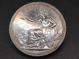1874 - 5 Franken - B. - Silber - "glanzvoll"