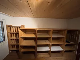 Holzregal Fächerregal Massivholz  gebraucht