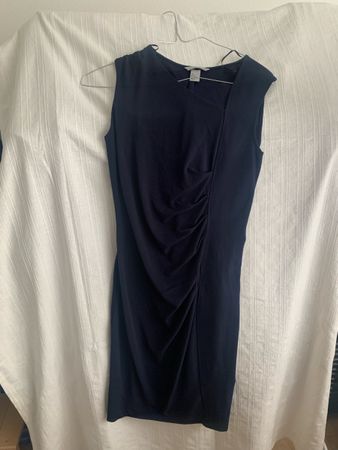 Klassisches Kleid, dunkelblau, Grösse S, Marke H&M