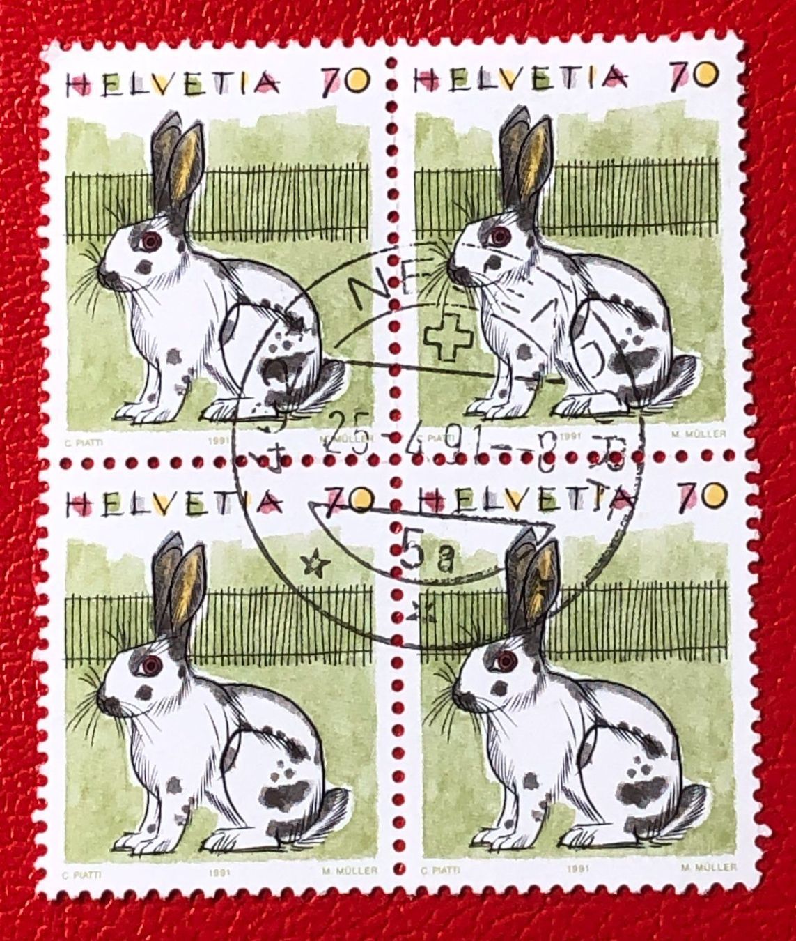 Tutti i francobolli: 4 er Block Nr.791 mit Vollstempel – Usato da Aarau venduto da Billa007