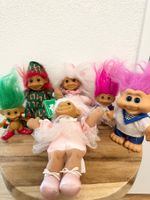 6 Vintage Russ berrie trolls sammlung 90er rar puppe