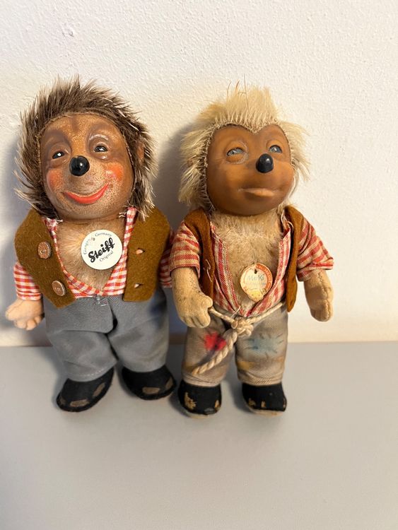 Peluche Vintage Steiff 'Mecki' Des Années 60 – Collection Ancienne – En Tissu – Fabriquée En Allemagne