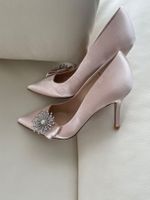RARITÄT - edler Pumps mit Perle und Ziersteinen, rosa, 38