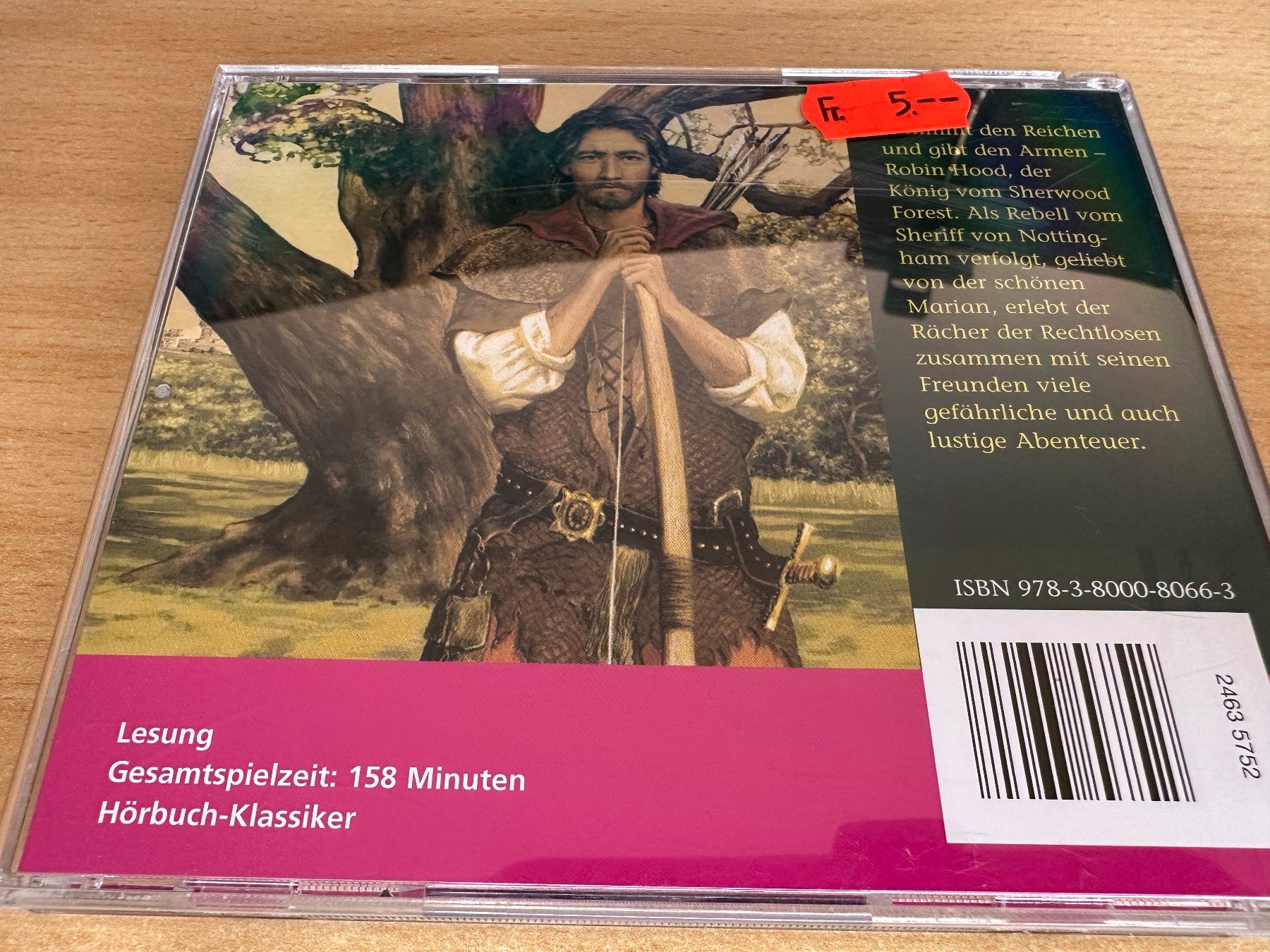 Hörbücher: K1 Howard Pyle - Robin Hood - 2 CD – Gebraucht aus Rikon im Tösstal von Alpenmutz 1