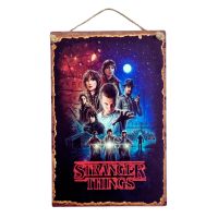 Stranger Things Holz Wandbild