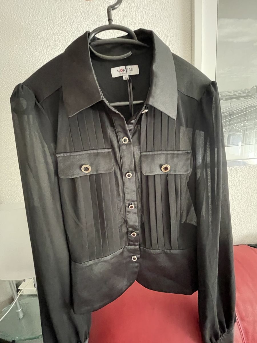 Morgan Camicette: Morgan de Toi Black Blouse Size 40 – Nuovo (secondo la descrizione) da Winterthur venduto da shp_xcc5