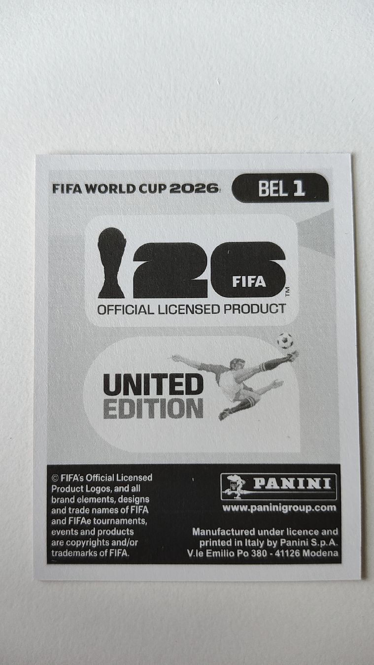 Panini Carte collezionabili: BEL 1, WM 2026 Panini sticker – Nuovo (secondo la descrizione) da St-Légier-La Chiésaz venduto da Marcoco0 1