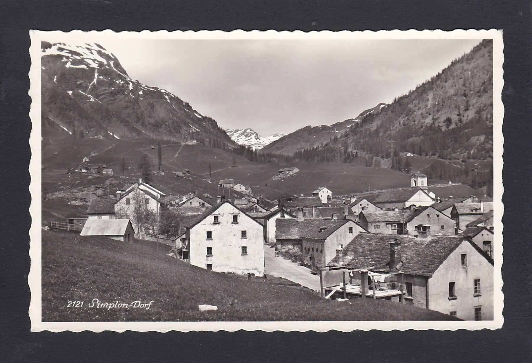 Ansichtskarten: SIMPLON DORF, 1961 – Gebraucht aus Reiden von cinfis