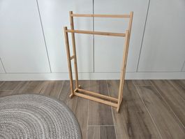 IKEA Ragrund Handtuchständer mit 2 Stangen, Bambus