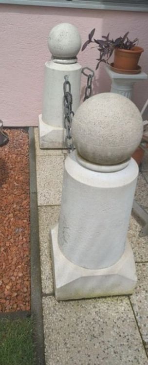 2 Betonsäulen Garten Deko Sockel Säule Poller Kaufen auf Ricardo