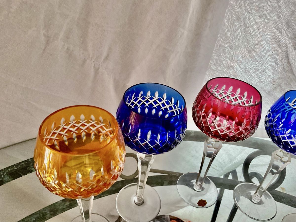 Bicchieri: VINTAGE ECHTE KRISTAL	L HANDGESCHLIFFEN – Usato da Boll venduto da Laima1975 5