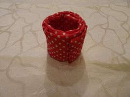 Hosen- Bein-Klemme rot-weiss Polka dot - 81648