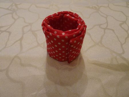 Hosen- Bein-Klemme rot-weiss Polka dot - 81648