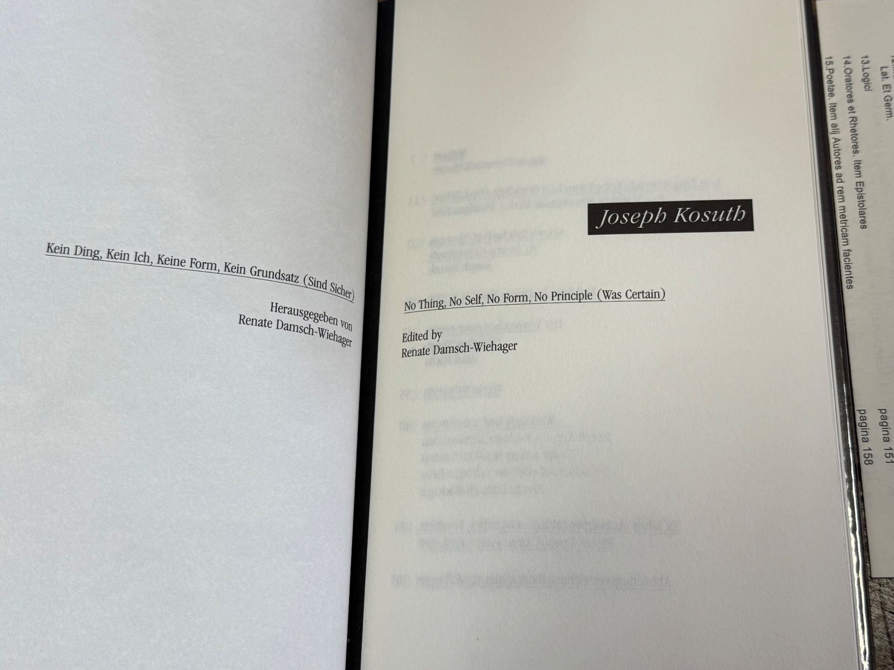 Bücher: Joseph KOSUTH – Gebraucht aus Bern von Jwpm66 5
