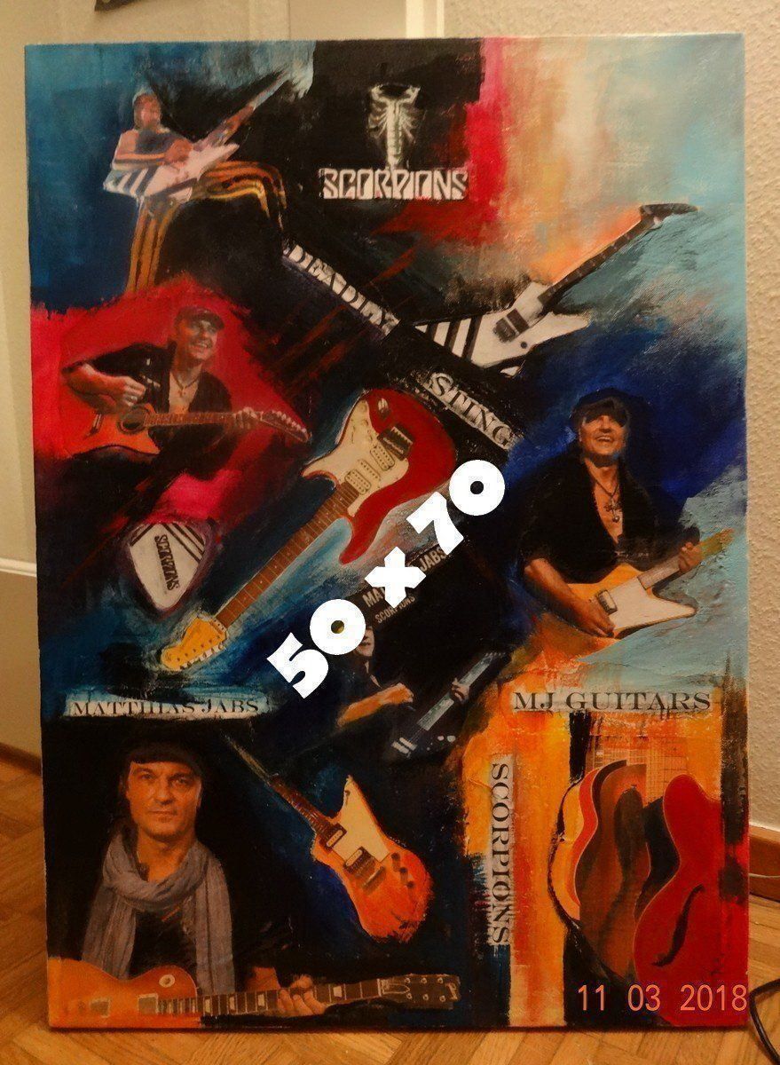 Tele & Cornici: Matthias Jabs Scorpions - Tableau – Usato da PRILLY venduto da hurricane2000