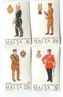 Briefmarken "Uniform". Malta