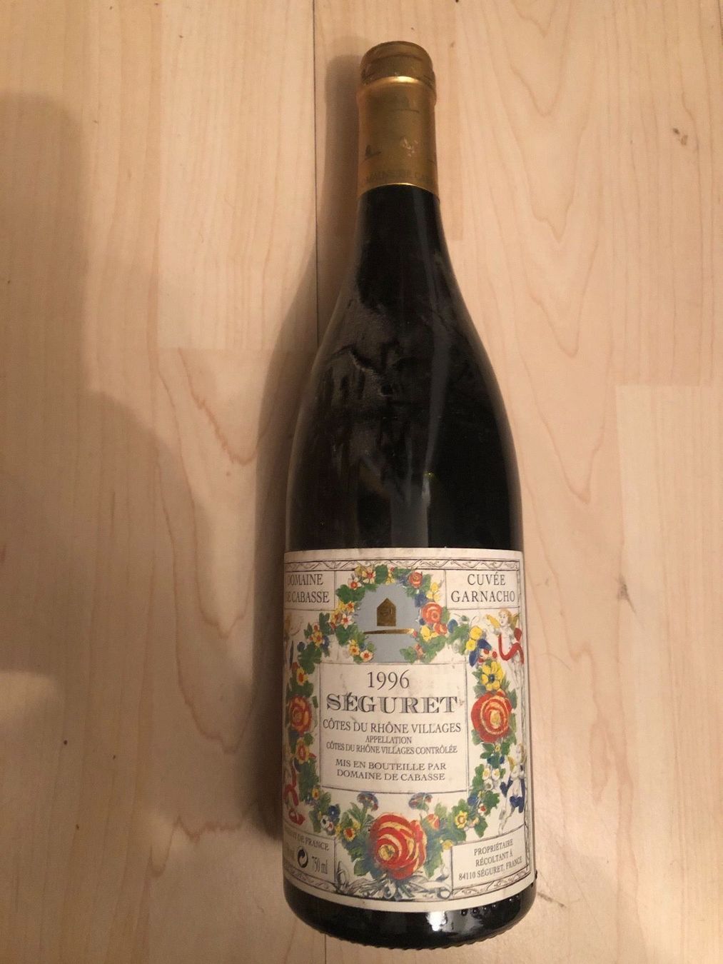 Vino: SEGURET, 1996, Domaine de Cabasse – Nuovo (secondo la descrizione) da Wald ZH venduto da mlnt 6