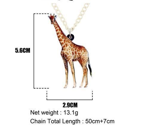 Ketten: ACRYL HALSKETTE GIRAFFE NEU – Neu und originalverpackt aus Bad Ragaz von Schtupsi 2