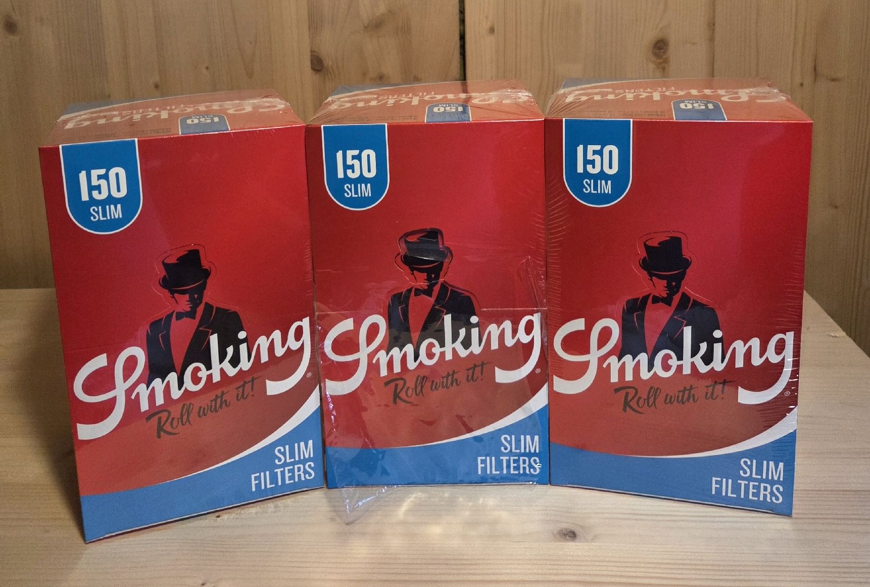 Sonstige Tabakwaren: 3 Packungen Smoking Filters 150 Slim (2x10Stk+1x7Stk) – Neu (gemäss Beschreibung) aus Varen von Ek4 4