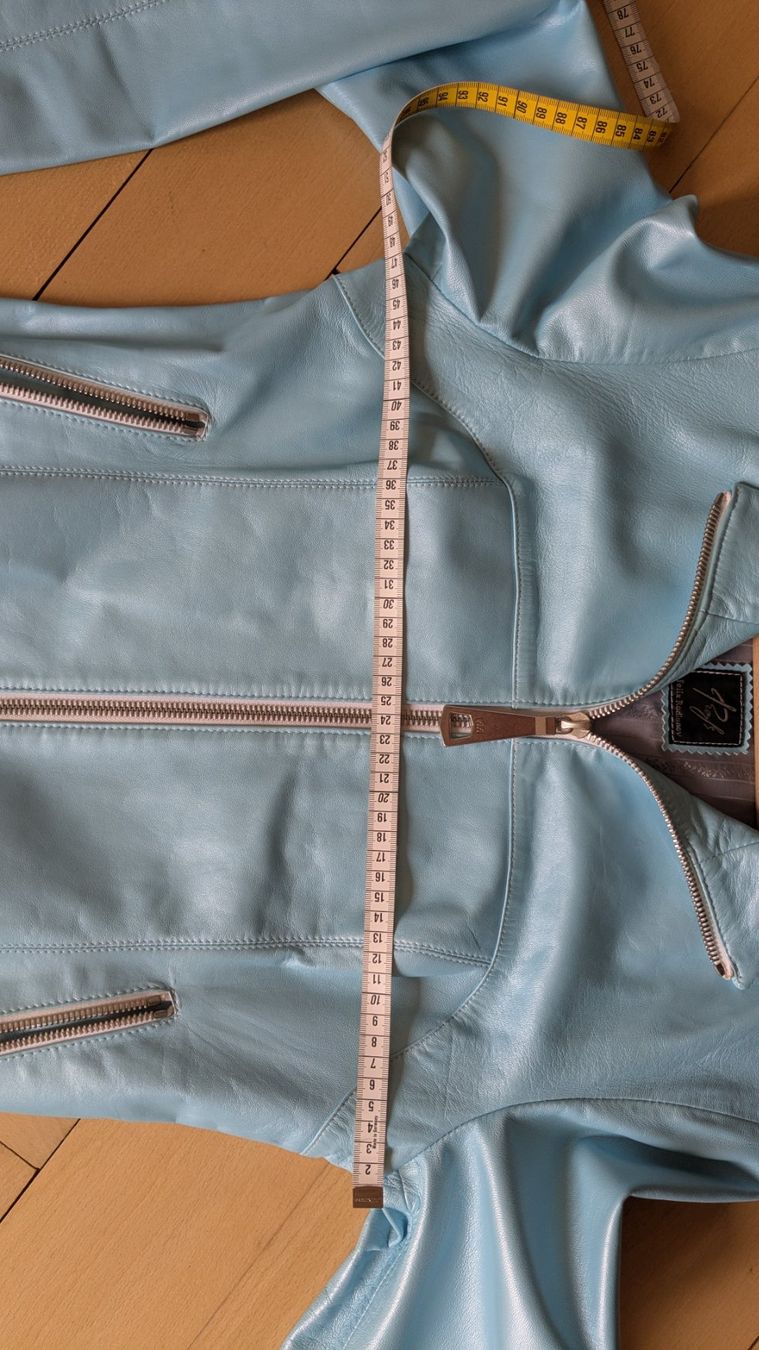 Jacken: Lederjacke hellblau, Gr. 36/38 – Gebraucht aus Zürich von Rosensbach 3