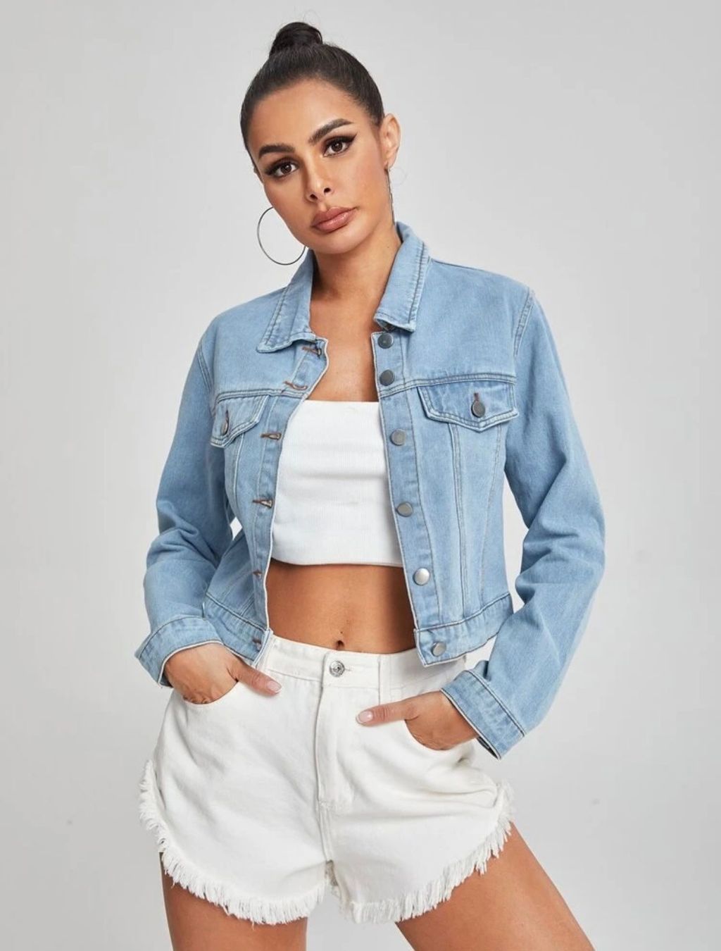 Giacche: Jeansjacke mit Herz – Nuovo (secondo la descrizione) da Wolfwil venduto da ISAsShop 1