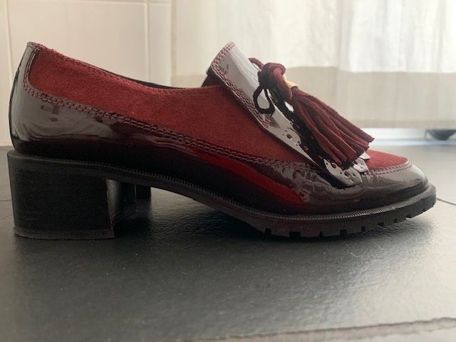 Scarpe da donna: Loafer mit Fransen und Blockabsatz. Gr. 38 – Usato da Zürich venduto da lilizurich 1