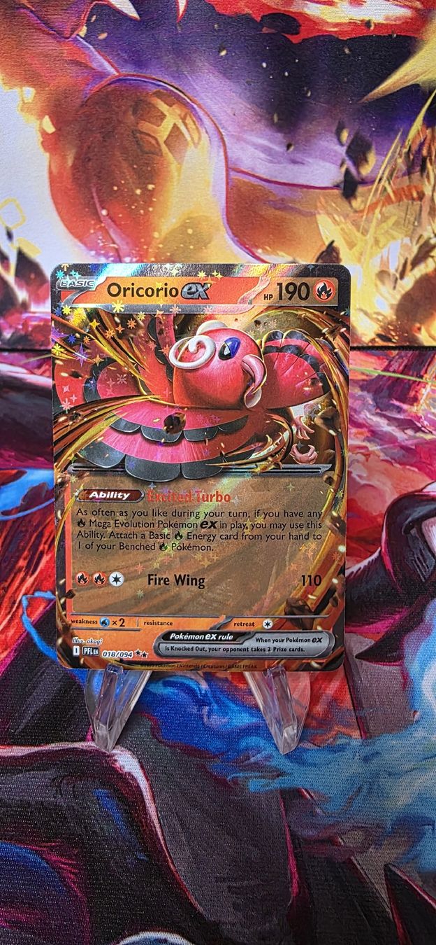 Pokémon Carte collezionabili: Oricorio ex 018/094 Phantasmal Flames PFL – Nuovo (secondo la descrizione) da Frutigen venduto da Sinnohan_Zorua