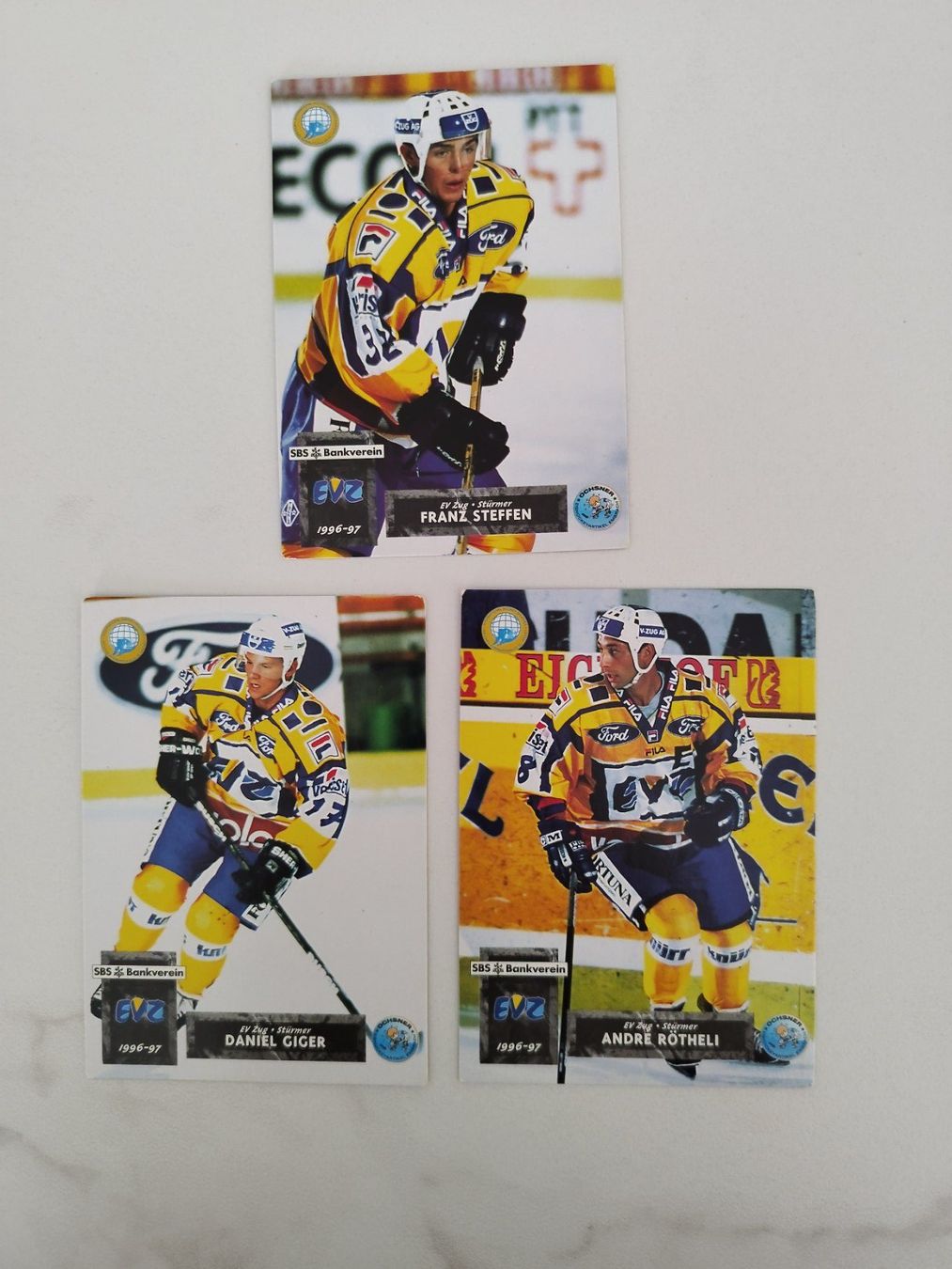 Carte collezionabili: Divers cartes EV Zoug 96-97 – Usato da Plagne venduto da gigi204