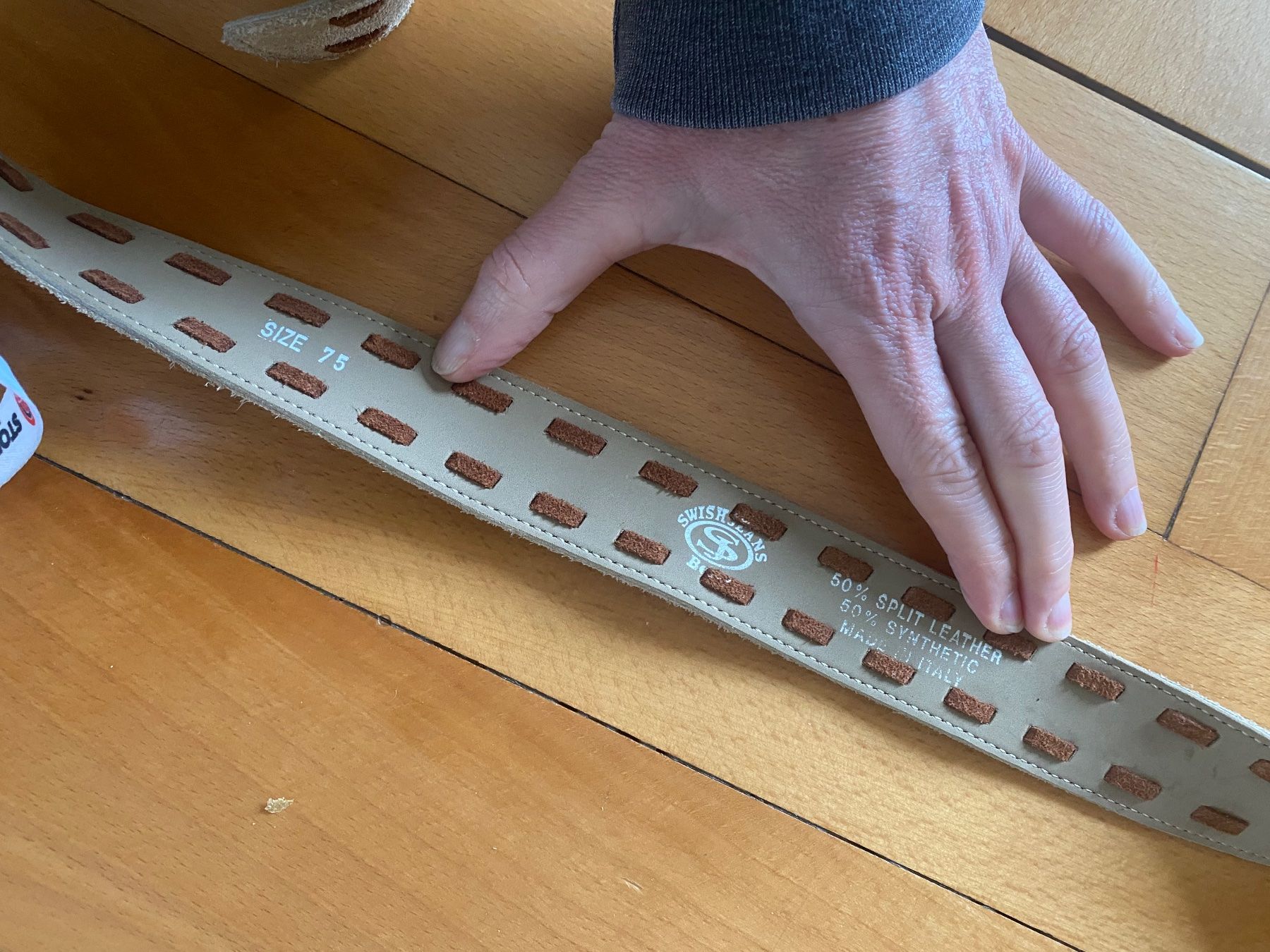 Cinture: Ceinture Boho cuir beige – Usato da Küssnacht am Rigi venduto da FFKA 2