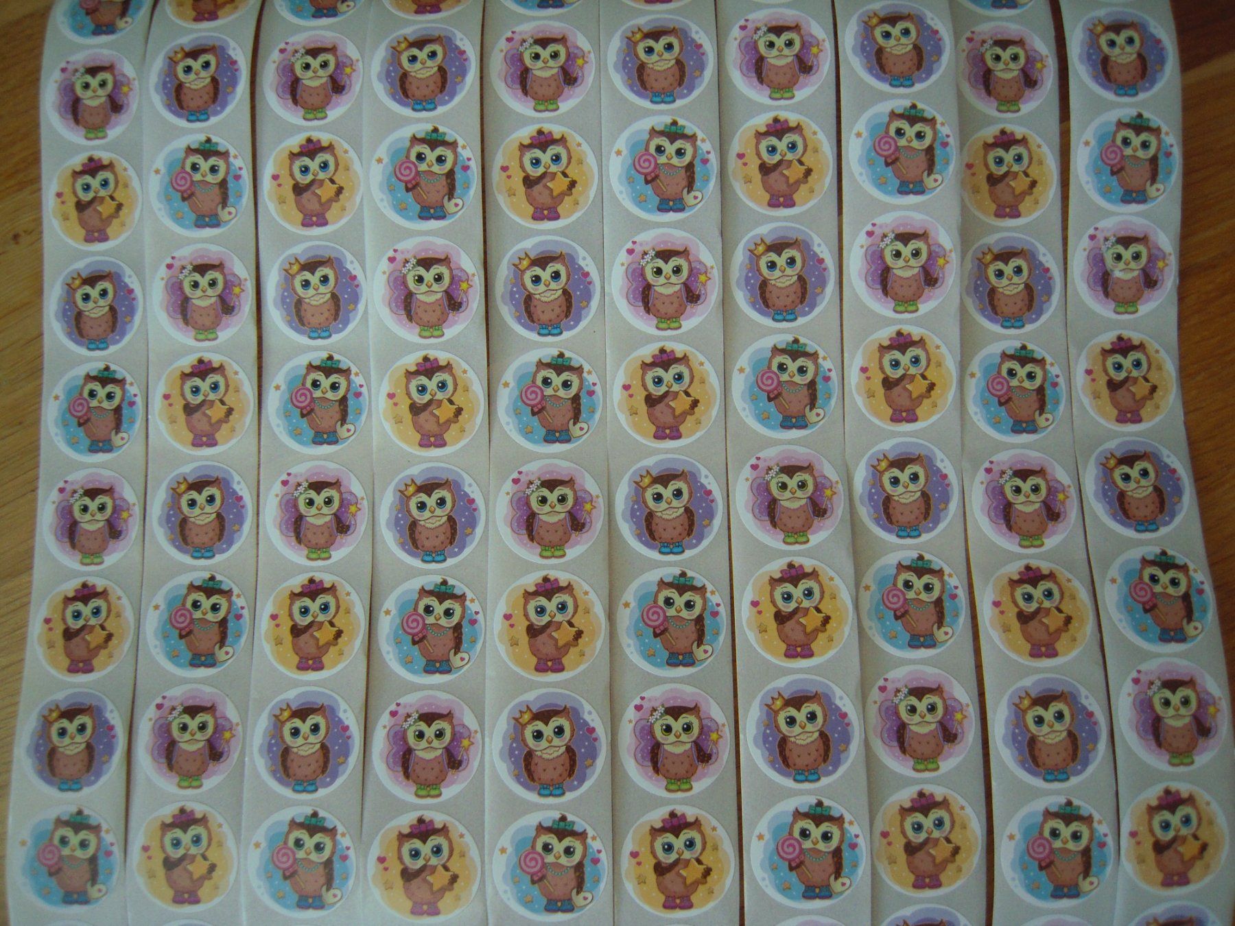 Sticker: 50 Neue Eulen Sticker / Aufkleber – Nuovo e nell'imballaggio originale da Uzwil venduto da visions77