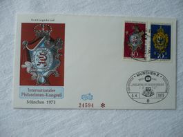BRD 1973 FDC Int. Philatelisten-Kongress
