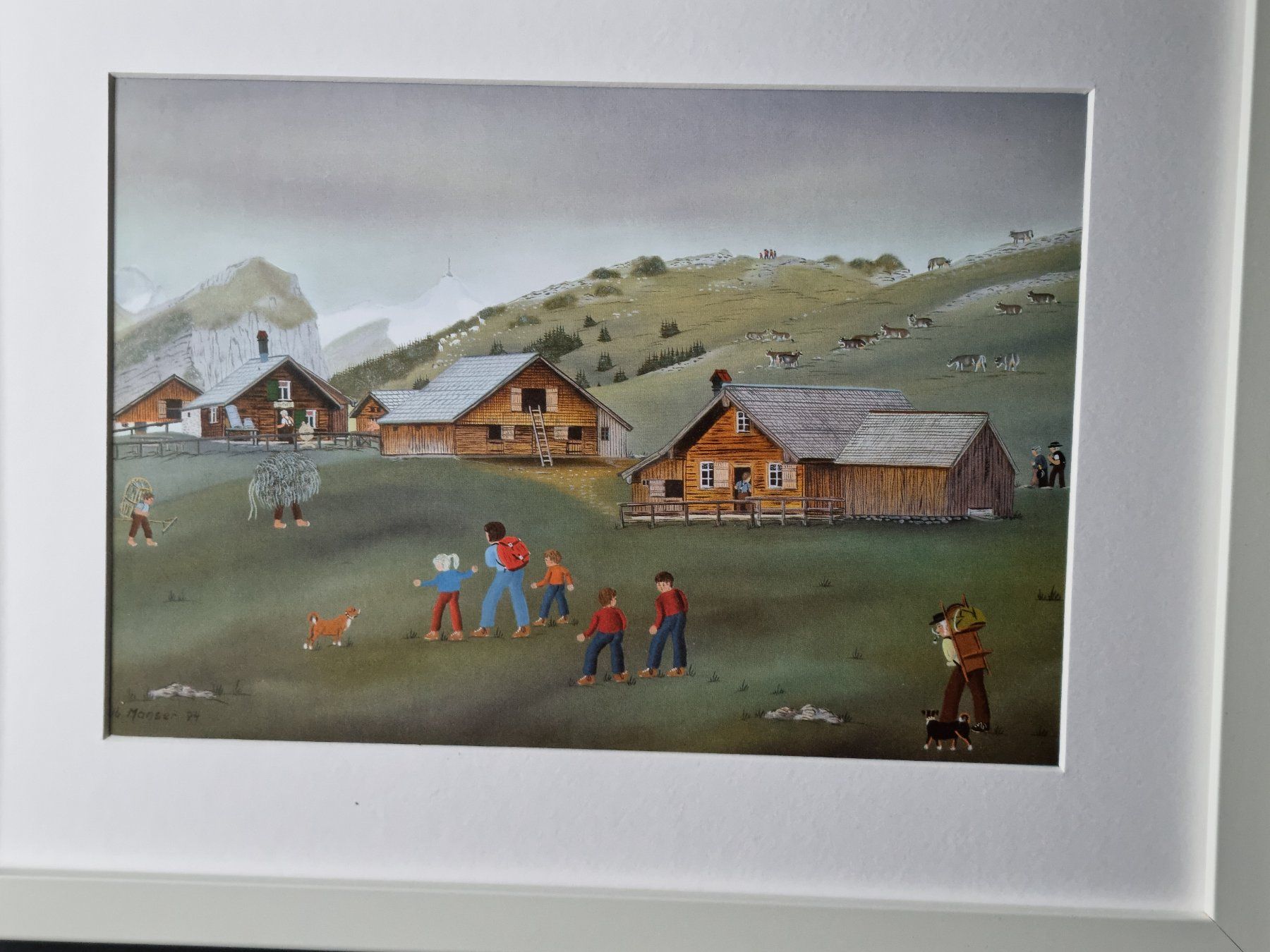 Poster & Bilder: BARBARA BILD HINTER PASSEPARTOUT MONTIERT MIT RAHMEN – Gebraucht aus Gersau von grafik-kunst 1