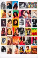 Bob Marley Sammlung 90er Karten Fotos Pins Vintage