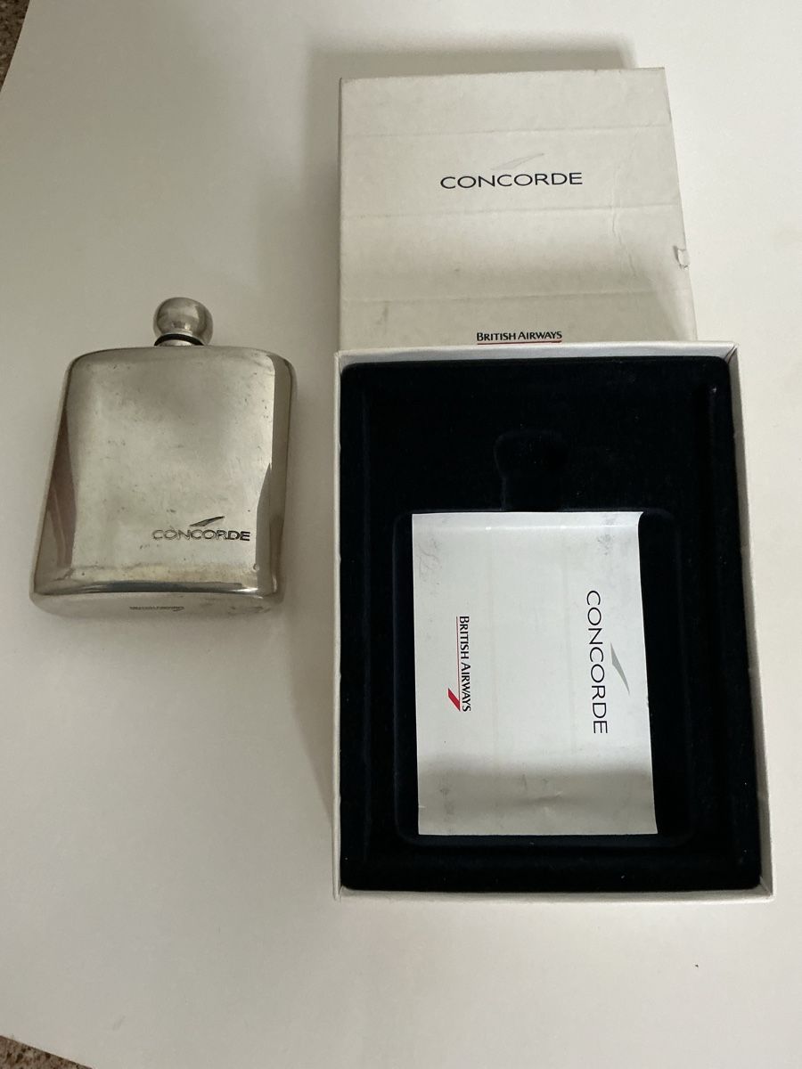 Altro: Trinkflasche / Flachmann von Concorde, British Airways – Usato da Kreuzlingen venduto da Schuggerman 1